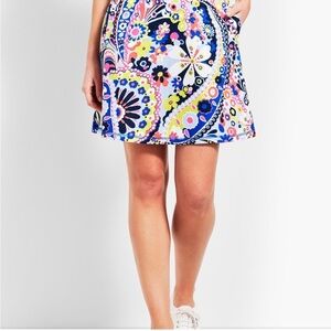 T by Talbots Skort Skirt with Built In Shorts UPF 50+ Golf Tennis Pickleball L